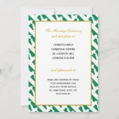 Invitation NIGERIA Naija Mariage chrétien (Dos)