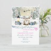 Invitation Night Before Christmas Festive Christmas Eve Party (Debout devant)