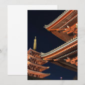 Invitation Night of Kaminarimon in Tokyo Japan (Devant / Derrière)