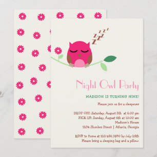 Invitation Night Owen Stwood Anniversaire