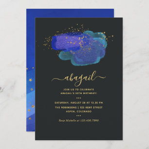 Invitation Night Sky Space Stars Imaginaire Anniversaire Fête