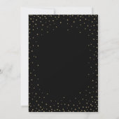 Invitation Night Stars Gold & Black New Year's Eve Party (Dos)