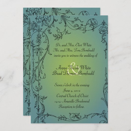 Invitation Night Woods (Devant / Derrière)