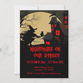 Invitation Nightmare On Your Street Scandale Halloween Party (Devant)
