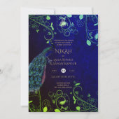 Invitation NIKAH Galaxy Mariage Inviter la calligraphie islam (Devant)