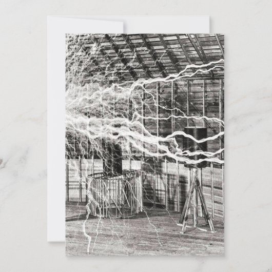 Invitation Nikola Tesla Electricity (Devant)