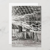 Invitation Nikola Tesla Electricity (Devant / Derrière)