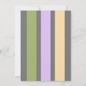 Invitation N'importe quel âge ajouter nom photo gris lilas fê (Dos)