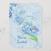 Invitation N'importe quel âge Anniversaire Fête Oubliez-moi p (Devant / Derrière)