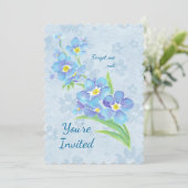 Invitation N'importe quel âge Anniversaire Fête Oubliez-moi p (Debout devant)