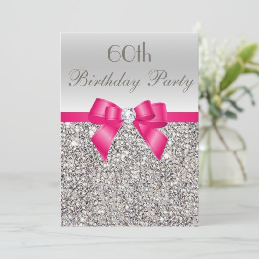 Invitation N'importe quel âge Anniversaire Fête Séquences d'a (Debout devant)