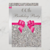 Invitation N'importe quel âge Anniversaire Fête Séquences d'a (Devant / Derrière)