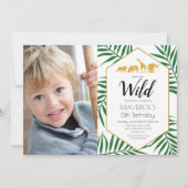Invitation N'IMPORTE QUEL ÂGE - Anniversaire Jungle Safari In (Devant)