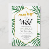 Invitation N'IMPORTE QUEL ÂGE - Anniversaire Jungle Safari In (Devant)