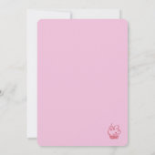 Invitation N'Importe Quel Âge Anniversaire Main Tirée Balloon (Dos)