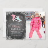 Invitation N'IMPORTE QUEL ÂGE - Chalk Patinage sur glace Anni (Devant)