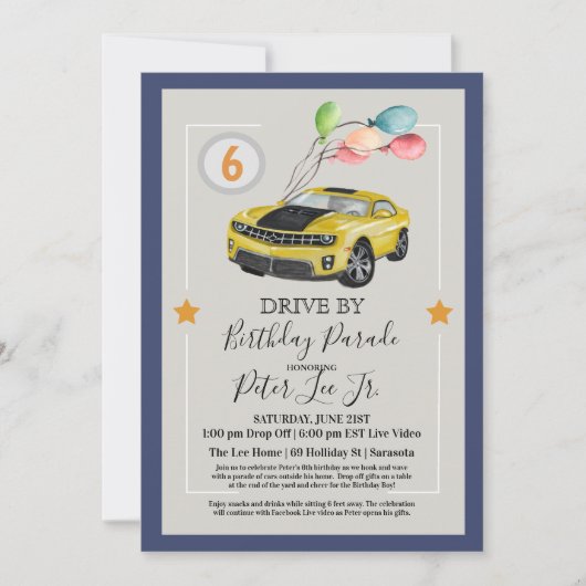 Invitation N'IMPORTE QUEL ÂGE - Conduite par Virtual Boy Birt (Devant)