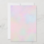 Invitation N'importe quel âge de mon anniversaire fille anniv (Dos)