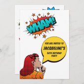 Invitation N'importe quel âge drôle Anniversaire (Devant / Derrière)