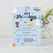 Invitation N'IMPORTE QUEL ÂGE fabuleux Halloween garçon boo-a (Debout devant)