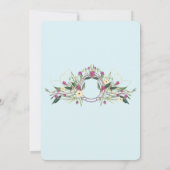 Invitation N'IMPORTE QUEL ÂGE - Floral Anniversaire Fête Invi (Dos)