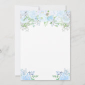 Invitation N'IMPORTE QUEL ÂGE - Floral Anniversaire Fête Invi (Dos)