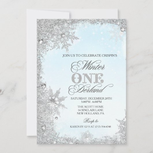 Invitation N'IMPORTE QUEL ÂGE - Joyeux Jours d'hiver Invitati (Devant)