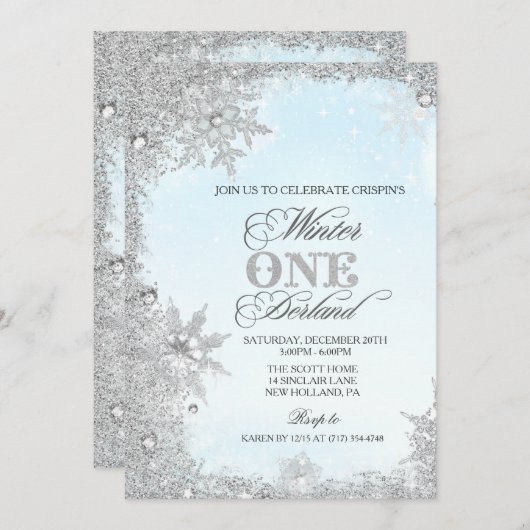 Invitation N'IMPORTE QUEL ÂGE - Joyeux Jours d'hiver Invitati (Devant / Derrière)