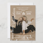 Invitation N'importe quel âge Moderne Elégante fête d'anniver (Devant)