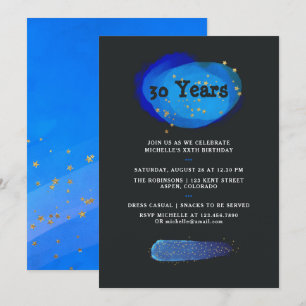 Invitation N'importe quel âge Nuit Sky Space Stars Imaginaire