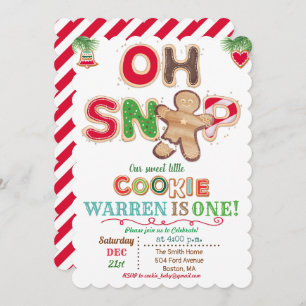 Invitation N'IMPORTE QUEL ÂGE - Oh Snap Gingerbread Invitatio