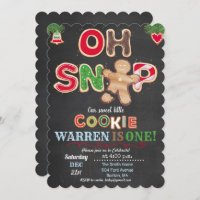 N'IMPORTE QUEL ÂGE - Oh Snap Gingerbread Invitatio