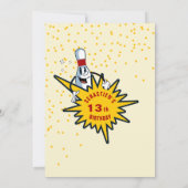 Invitation N'importe quel âge Retro Mascot Bowling Anniversai (Dos)