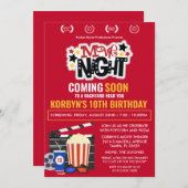 Invitation N'IMPORTE QUEL ÂGE - Soirée cinéma Anniversaire In (Devant / Derrière)