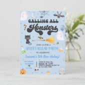 Invitation N'IMPORTE QUEL ÂGE spooktaculaire Halloween garçon (Debout devant)