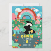 Invitation N'importe quel âge, thème de bonbons (Devant)