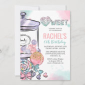 Invitation N'IMPORTE QUEL ÂGE - Thème de bonbons Anniversaire (Devant)