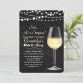 Invitation N'IMPORTE QUEL ÂGE - Vins Éclairants Anniversaire (Debout devant)