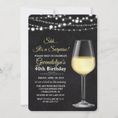 Invitation N'IMPORTE QUEL ÂGE - Vins Éclairants Anniversaire (Devant)