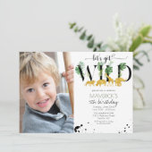 Invitation N'IMPORTE QUEL ÂGE - Wild Birthday Jungle Safari I (Debout devant)