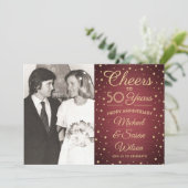 Invitation N'IMPORTE QUEL Anniversaire 2 Photo Cheval Burgund (Debout devant)