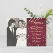 Invitation N'IMPORTE QUEL Anniversaire 2 Photo Cheval Burgund (Debout devant)