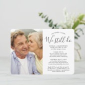 Invitation N'IMPORTE QUEL Anniversaire 2 Photo Nous Vivons En (Debout devant)