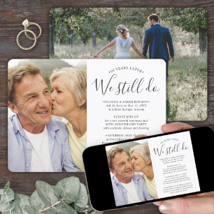 Invitation N'IMPORTE QUEL Anniversaire 2 Photo Nous Vivons En