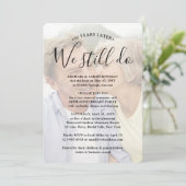 Invitation N'IMPORTE QUEL Anniversaire 2 Photo Overlay Nous F (Debout devant)