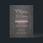 Invitation N'IMPORTE QUEL Anniversaire Cheval rose Confetti B<br><div class="desc">Famille Invitation et amis à une fête d'anniversaire élégante pour elle avec des invitations spéciales rose et noir. Tout le libellé de ce modèle (y compris "Cheers to 30 Years") est mis en place pour un 30ème anniversaire, mais est simple à personnaliser pour n'importe quelle année ou type d'événement. Le...</div>