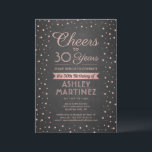 Invitation N'IMPORTE QUEL Anniversaire Cheval rose Confetti B<br><div class="desc">Famille Invitation et amis à une fête d'anniversaire élégante pour elle avec des invitations spéciales rose et noir. Tout le libellé de ce modèle (y compris "Cheers to 30 Years") est mis en place pour un 30ème anniversaire, mais est simple à personnaliser pour n'importe quelle année ou type d'événement. Le...</div>