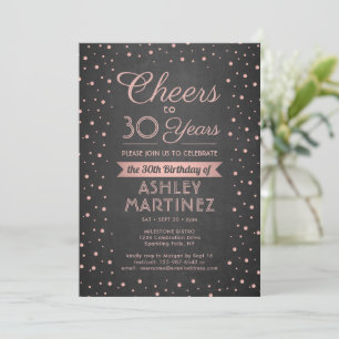 Invitation N'IMPORTE QUEL Anniversaire Cheval rose Confetti B