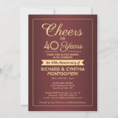 Invitation N'IMPORTE QUEL Anniversaire Salaire Bourgogne & Go (Devant)