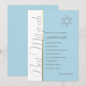Invitation N'importe quel Bat mitzvah d'invitation couleur (Devant / Derrière)